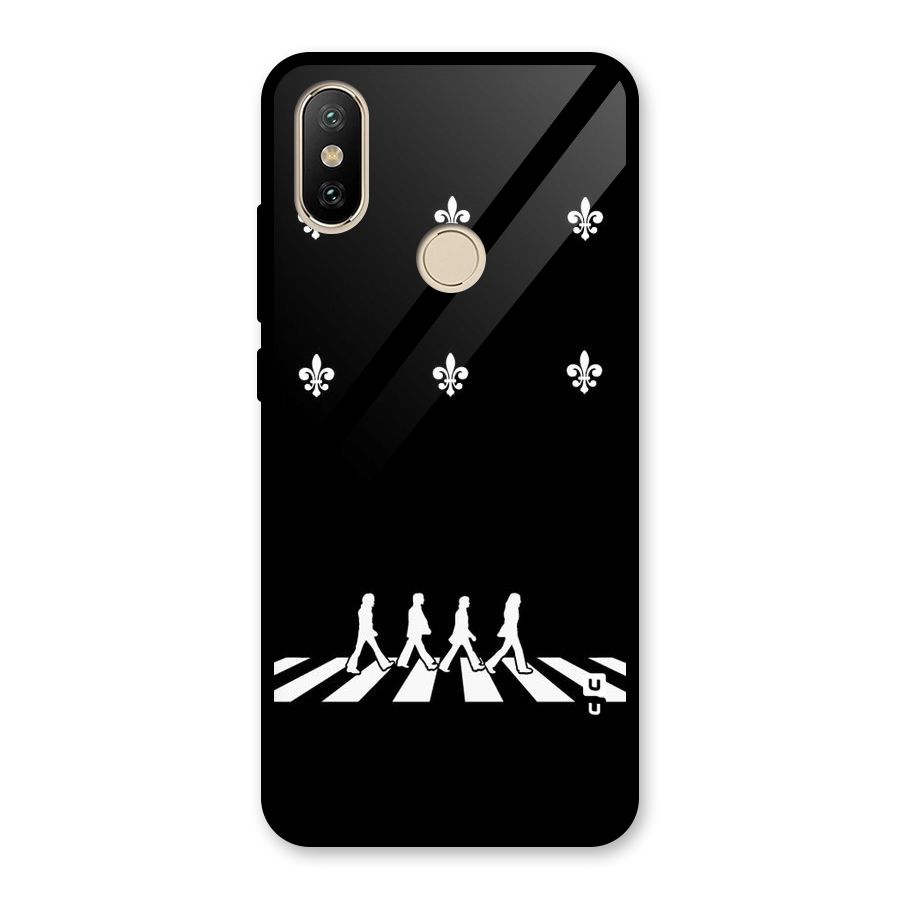 Walking Four Glass Back Case for Redmi A2