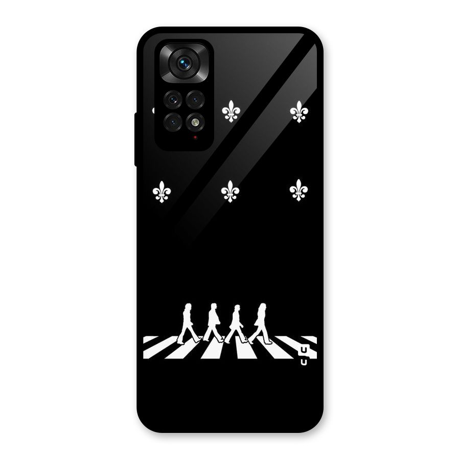 Walking Four Glass Back Case for Redmi Note 11S