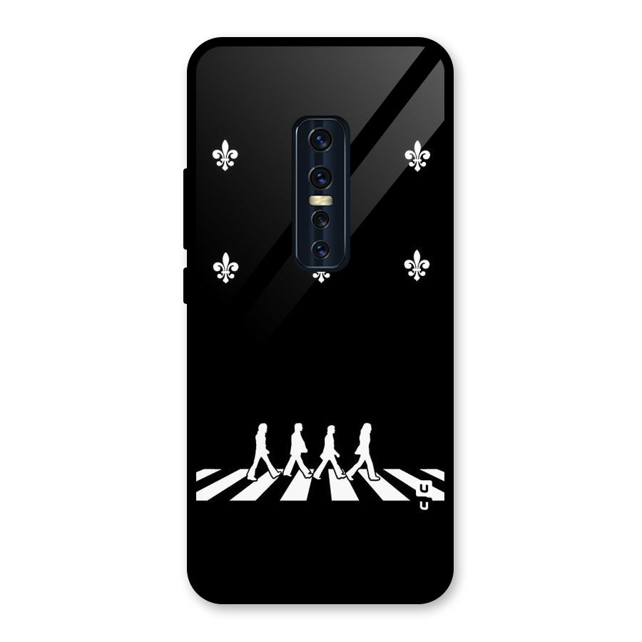 Walking Four Glass Back Case for Vivo V17 Pro