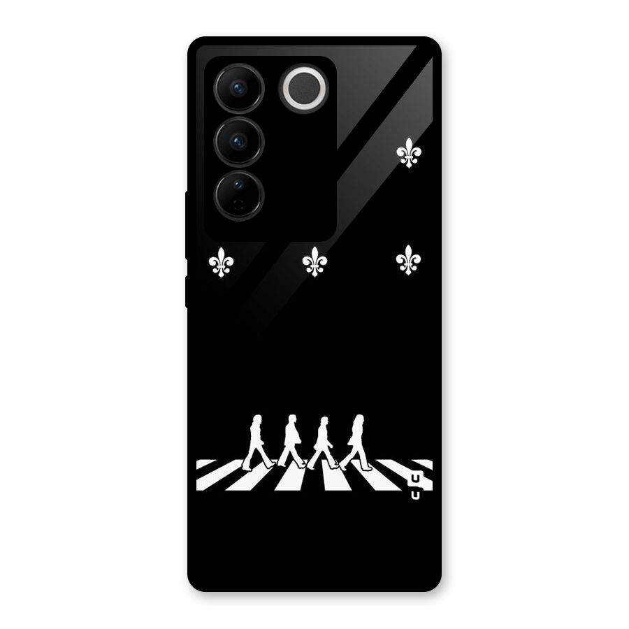 Walking Four Glass Back Case for Vivo V27