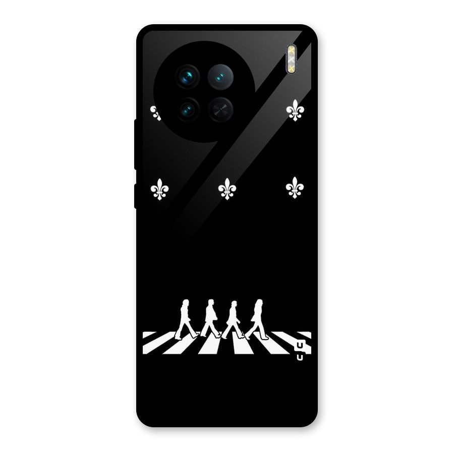 Walking Four Glass Back Case for Vivo X90