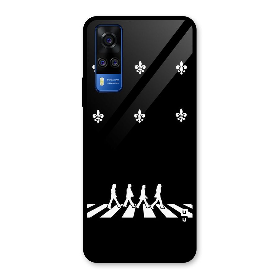 Walking Four Glass Back Case for Vivo Y31