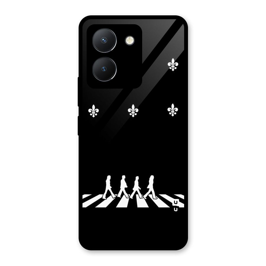 Walking Four Glass Back Case for Vivo Y36