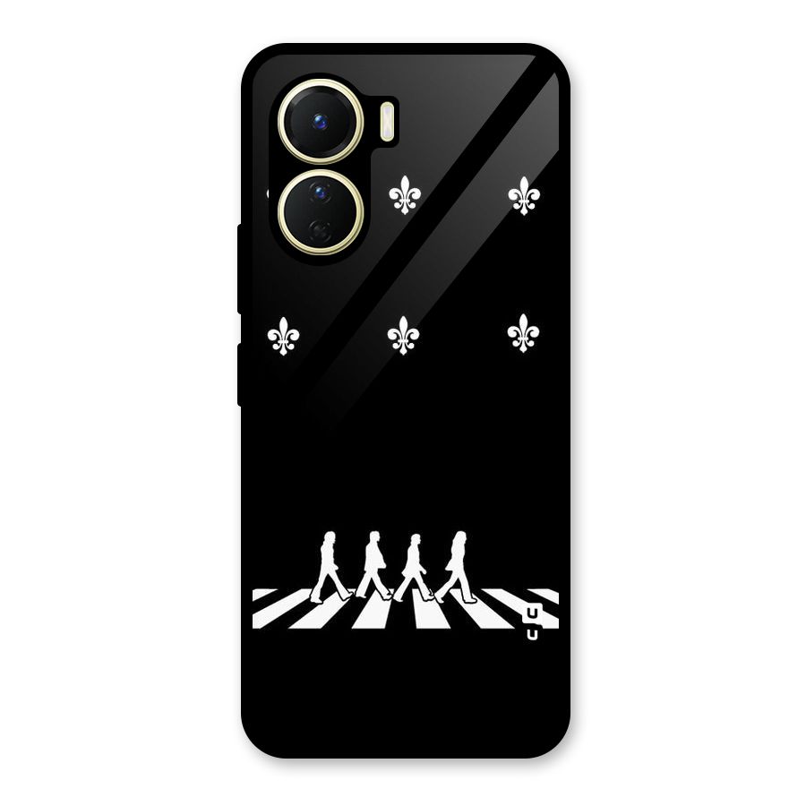 Walking Four Glass Back Case for Vivo Y56