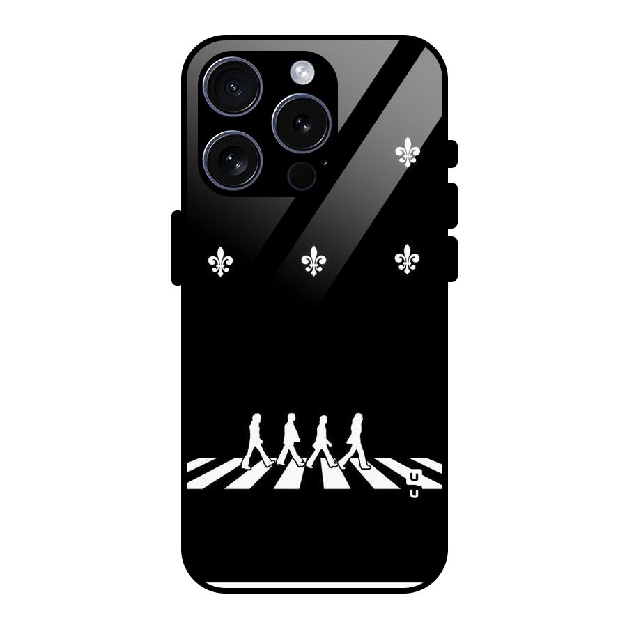Walking Four Glass Back Case for iPhone 15 Pro