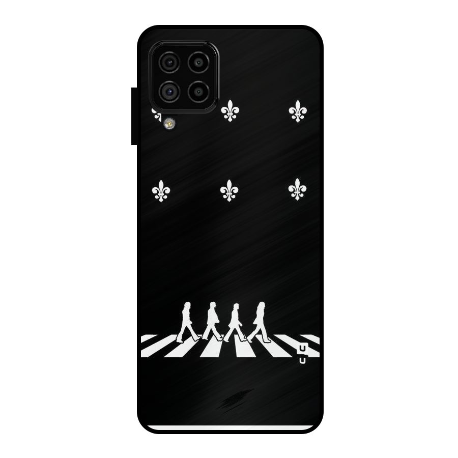 Walking Four Metal Back Case for Galaxy A22 4G