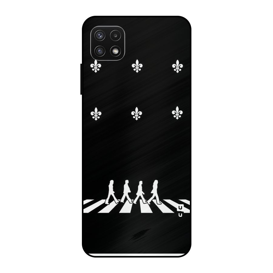 Walking Four Metal Back Case for Galaxy A22 5G