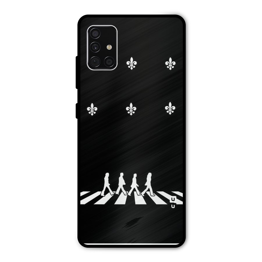 Walking Four Metal Back Case for Galaxy A51