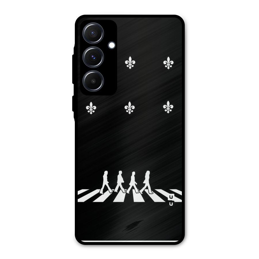 Walking Four Metal Back Case for Galaxy A55