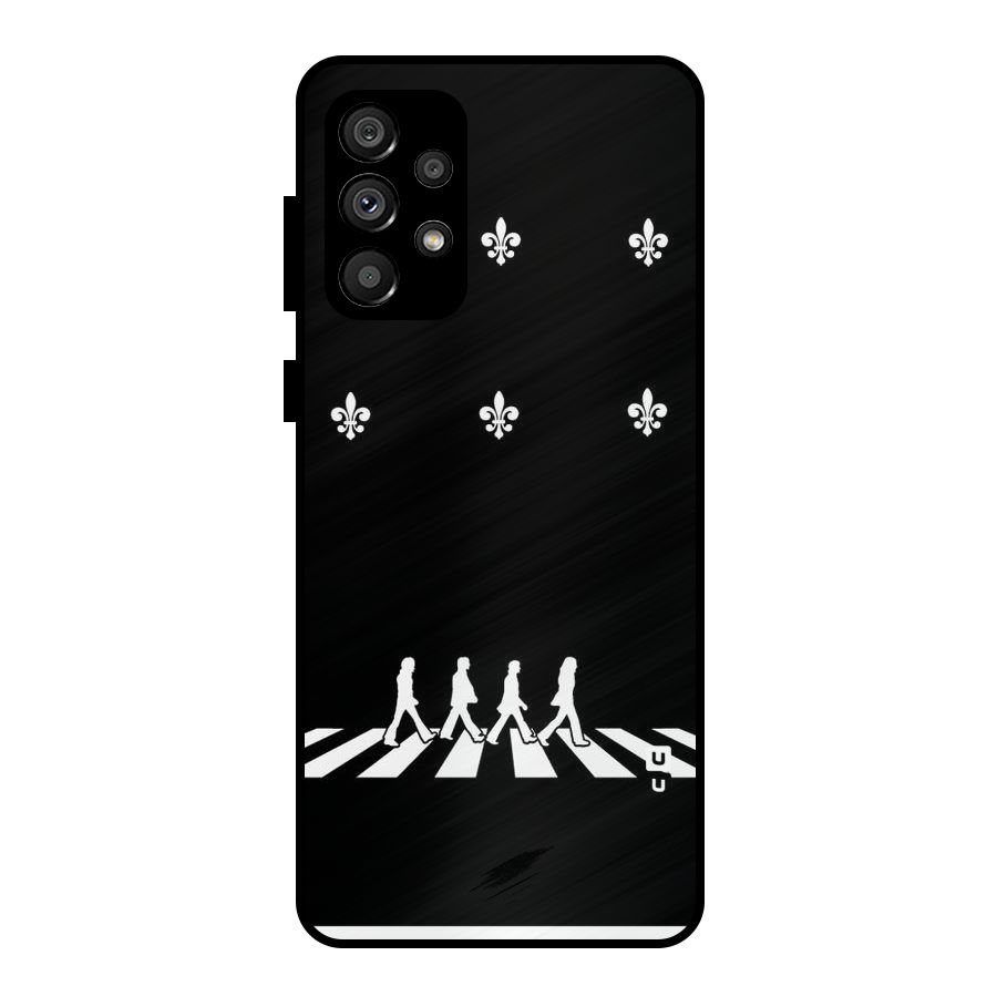 Walking Four Metal Back Case for Galaxy A73 5G