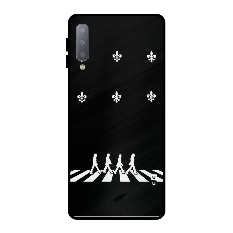 Walking Four Metal Back Case for Galaxy A7 (2018)
