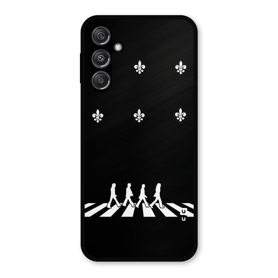 Walking Four Metal Back Case for Galaxy M34 5G