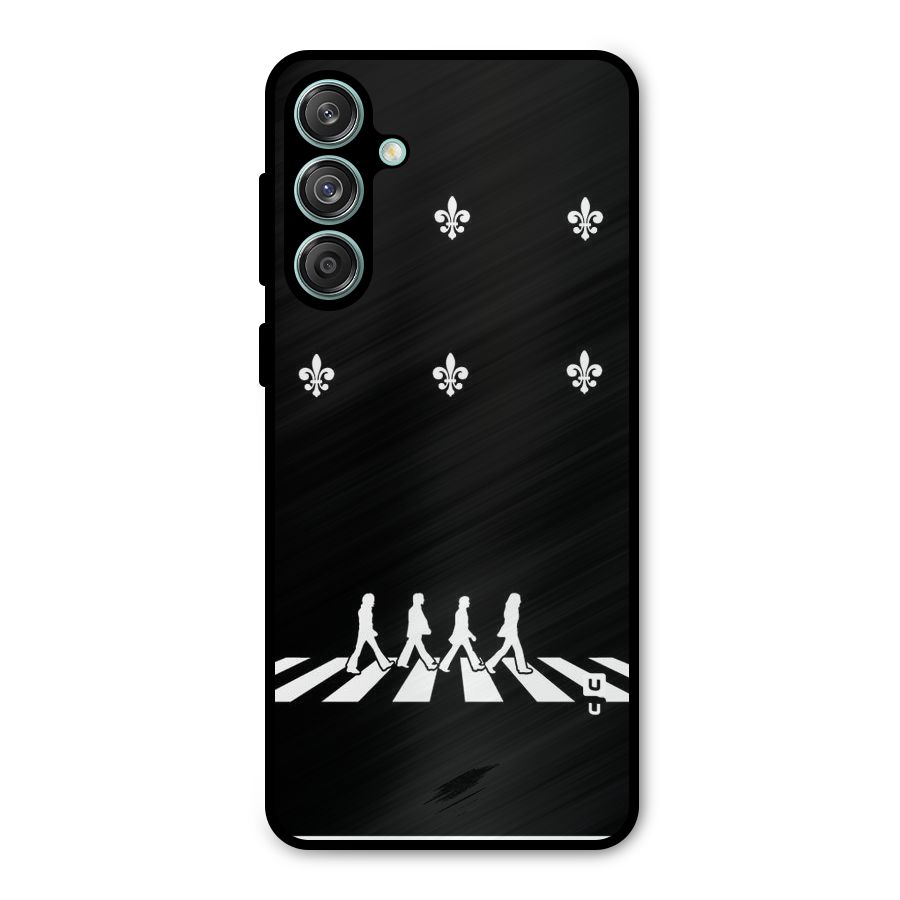 Walking Four Metal Back Case for Galaxy M55 5G
