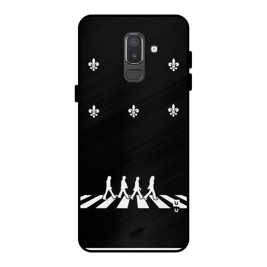 Walking Four Metal Back Case for Galaxy On8 (2018)