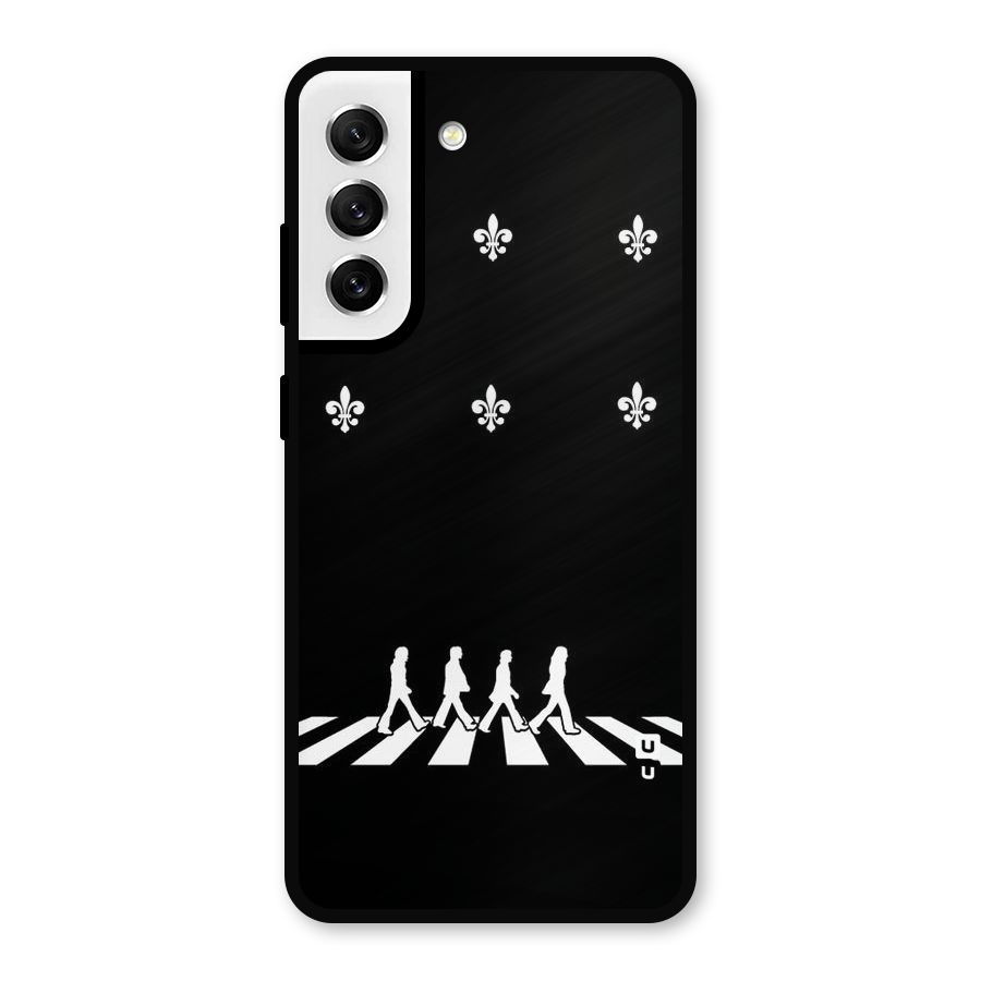 Walking Four Metal Back Case for Galaxy S21 FE 5G
