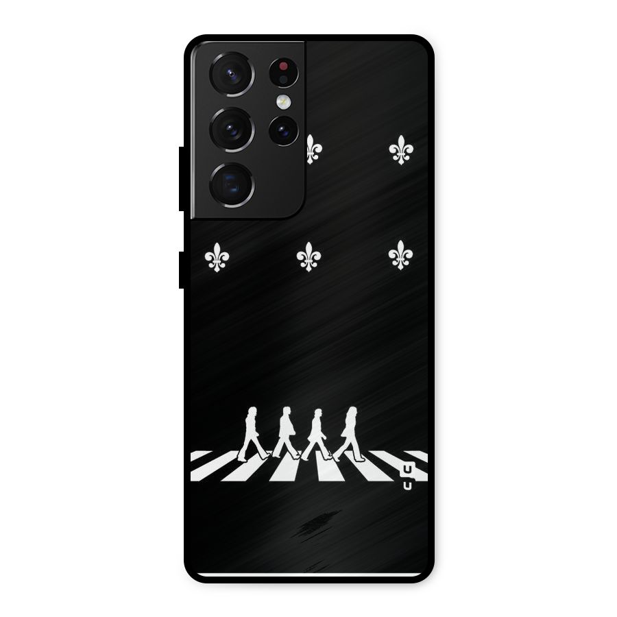 Walking Four Metal Back Case for Galaxy S21 Ultra 5G