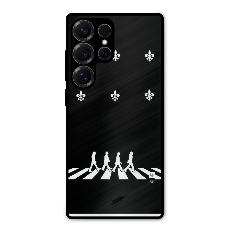 Walking Four Metal Back Case for Galaxy S25 Ultra