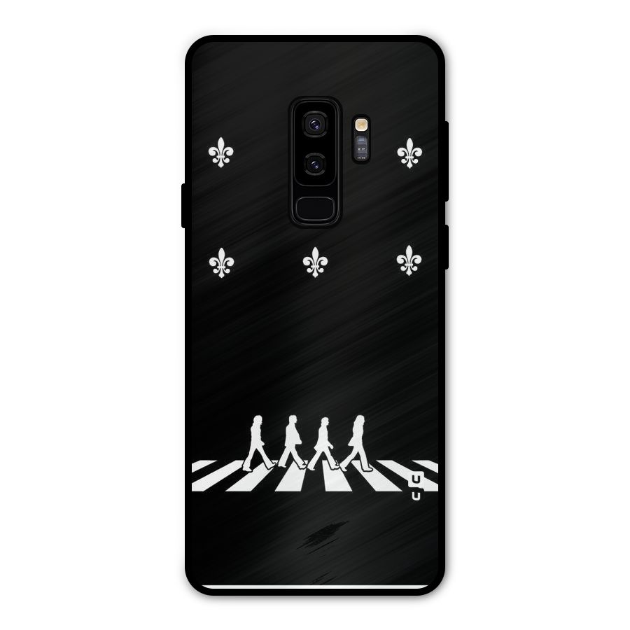 Walking Four Metal Back Case for Galaxy S9 Plus