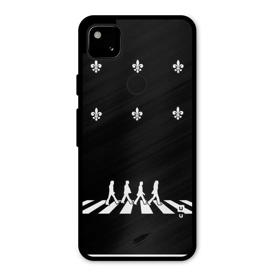Walking Four Metal Back Case for Google Pixel 4a