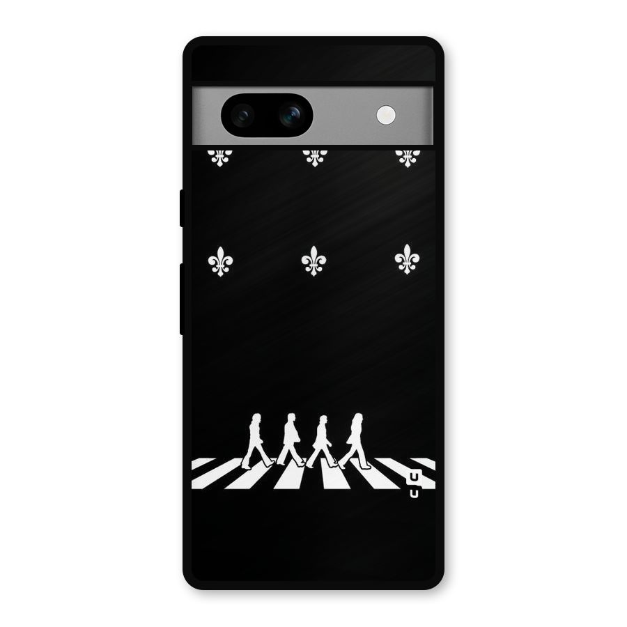 Walking Four Metal Back Case for Google Pixel 7a