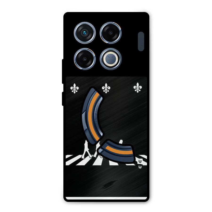 Walking Four Metal Back Case for Infinix GT 20 Pro