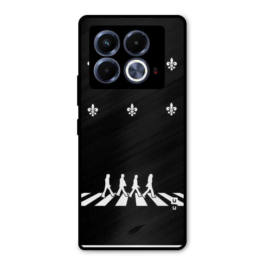 Walking Four Metal Back Case for Infinix Note 40 5G