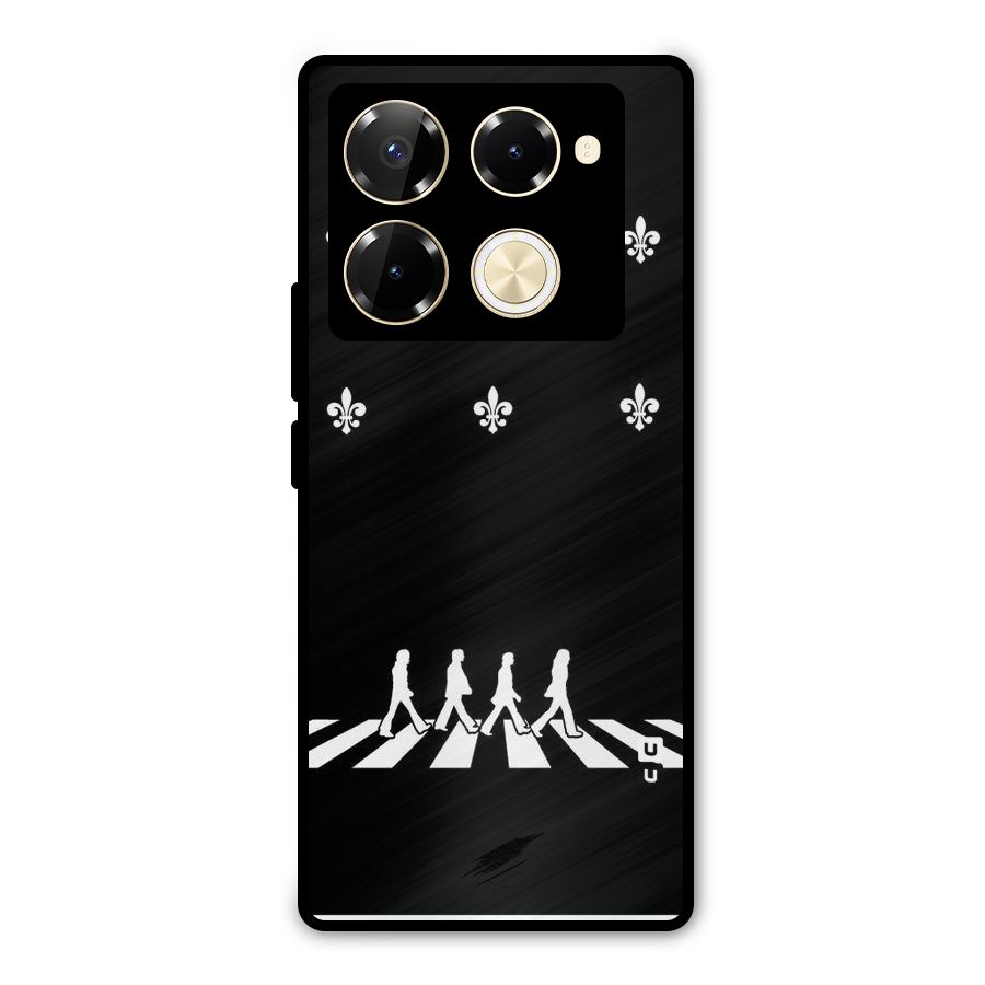 Walking Four Metal Back Case for Infinix Note 40 Pro