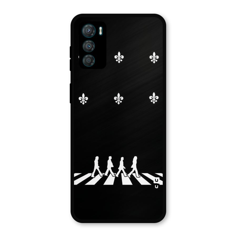 Walking Four Metal Back Case for Moto G42