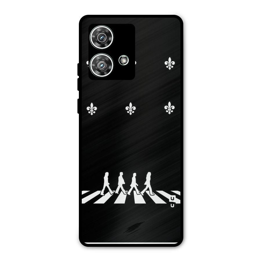 Walking Four Metal Back Case for Motorola Edge 40 Neo