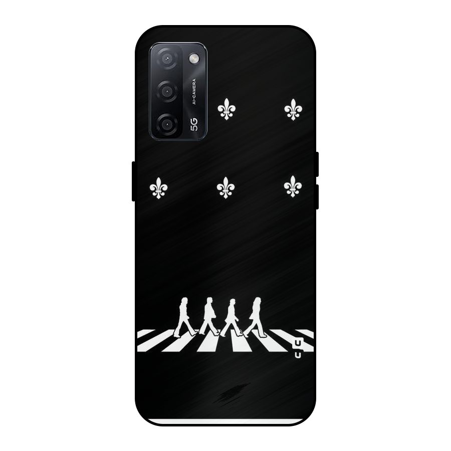 Walking Four Metal Back Case for Oppo A53s 5G