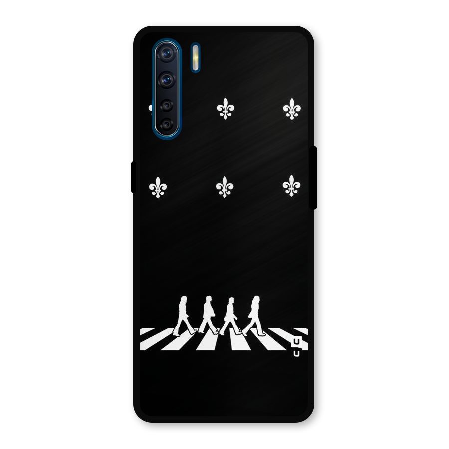 Walking Four Metal Back Case for Oppo F15