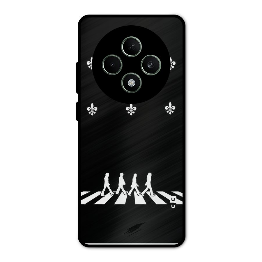Walking Four Metal Back Case for Oppo F27