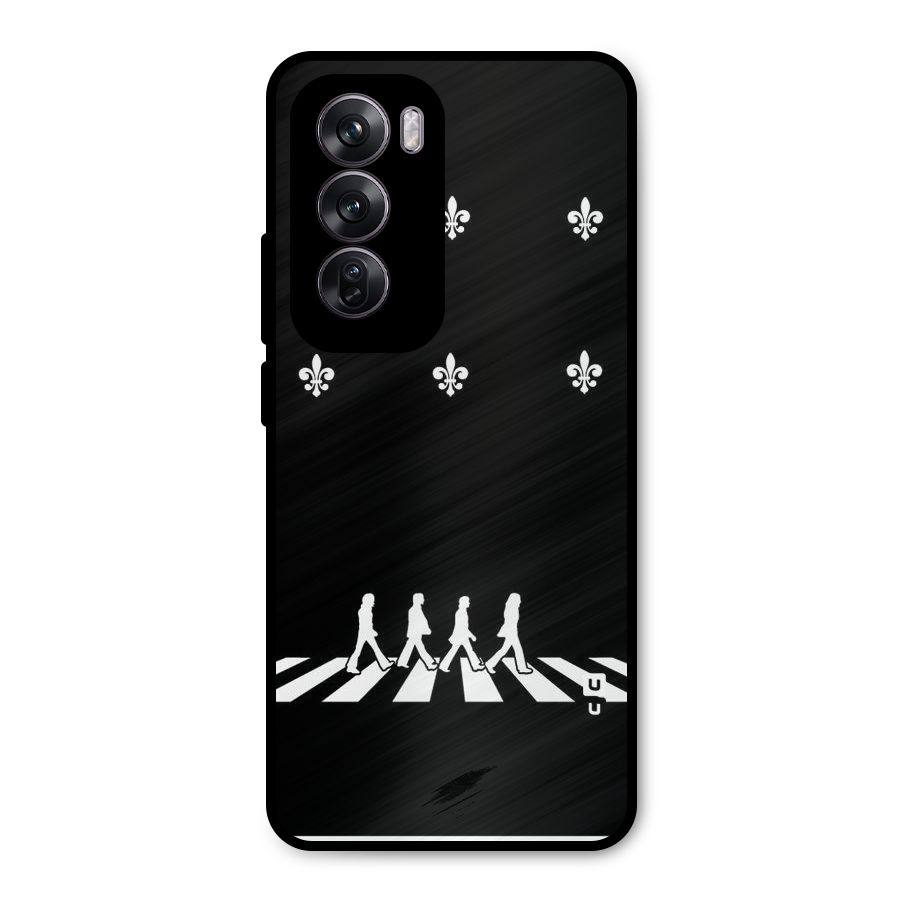 Walking Four Metal Back Case for Oppo Reno12 Pro