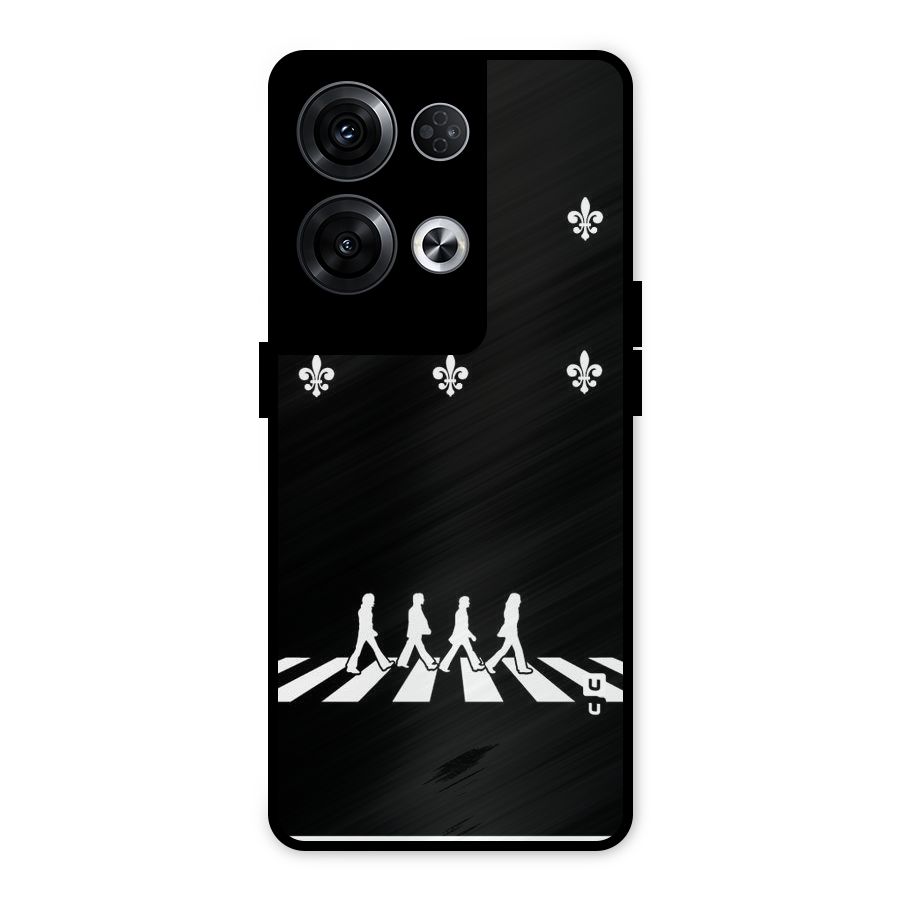 Walking Four Metal Back Case for Oppo Reno8 Pro 5G