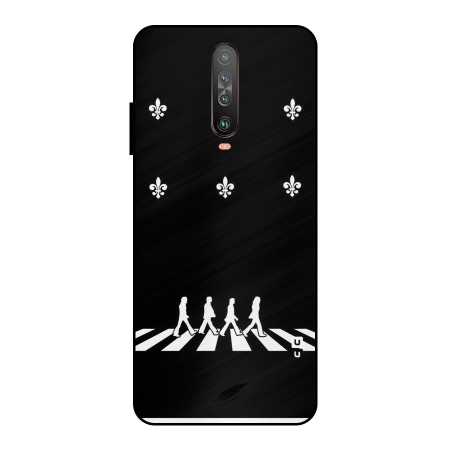 Walking Four Metal Back Case for Poco X2