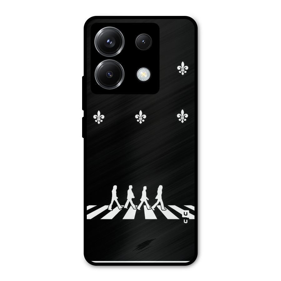 Walking Four Metal Back Case for Poco X6
