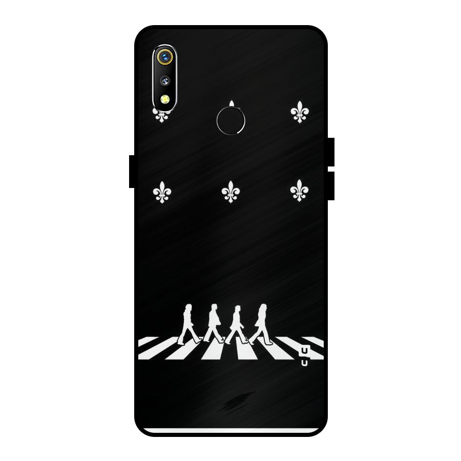 Walking Four Metal Back Case for Realme 3i