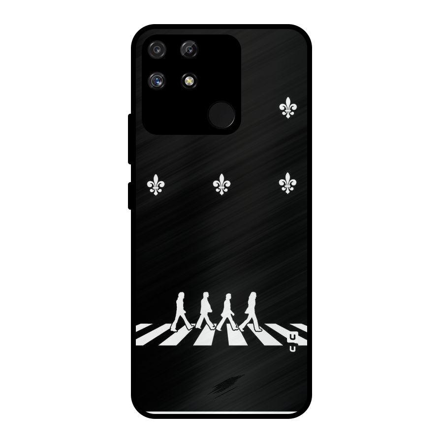 Walking Four Metal Back Case for Realme Narzo 50A