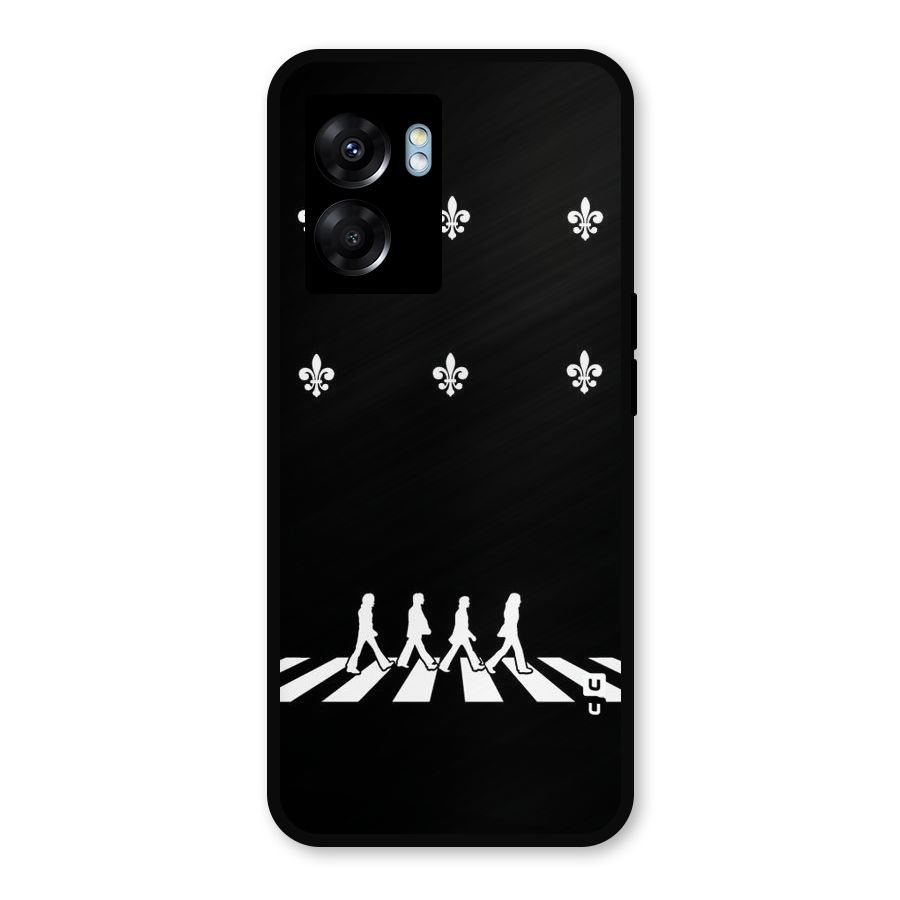Walking Four Metal Back Case for Realme Narzo 50 5G