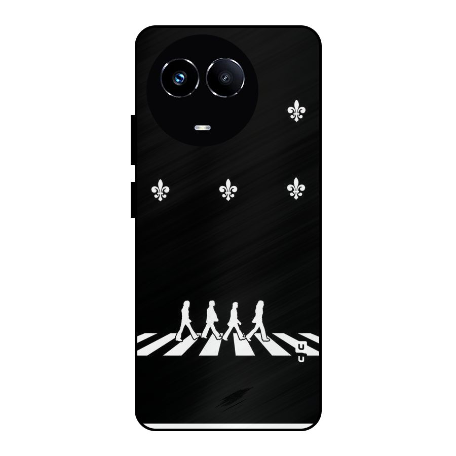 Walking Four Metal Back Case for Realme Narzo 60X