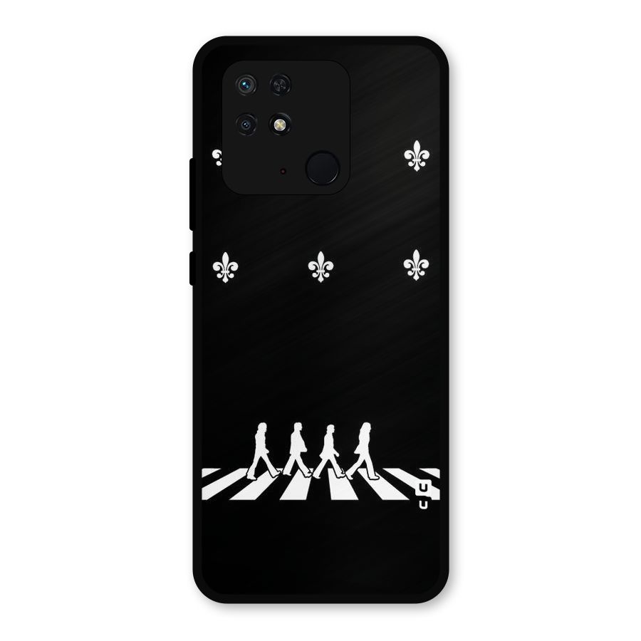 Walking Four Metal Back Case for Redmi 10