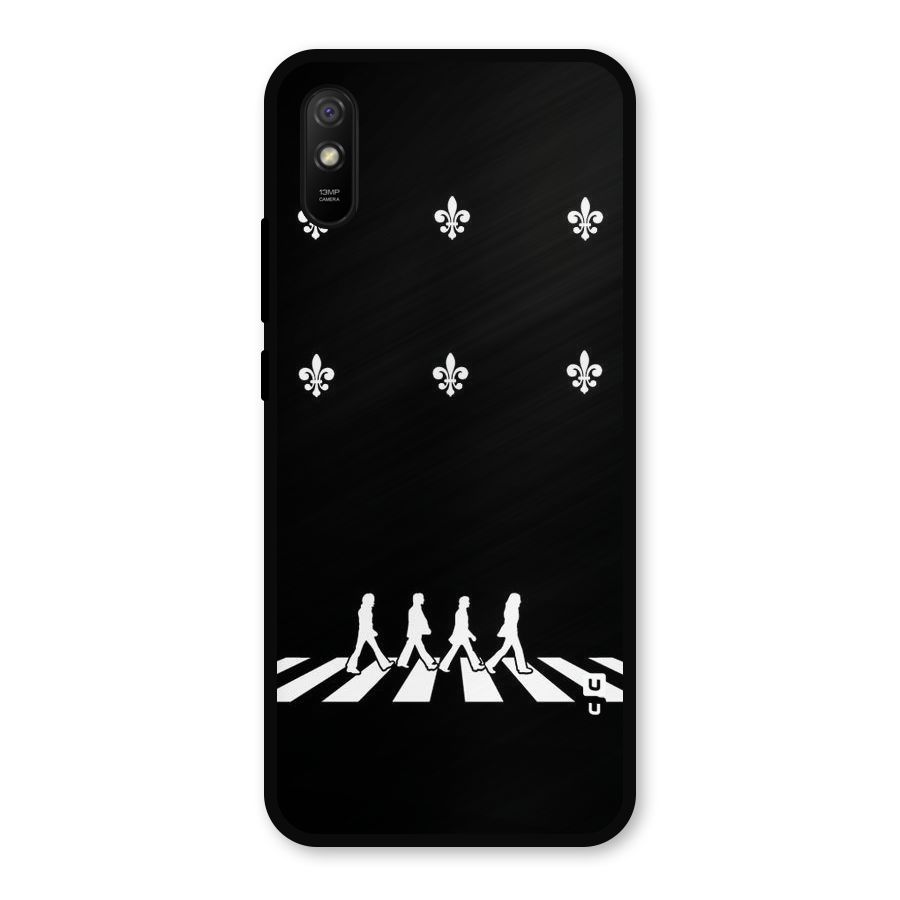 Walking Four Metal Back Case for Redmi 9i