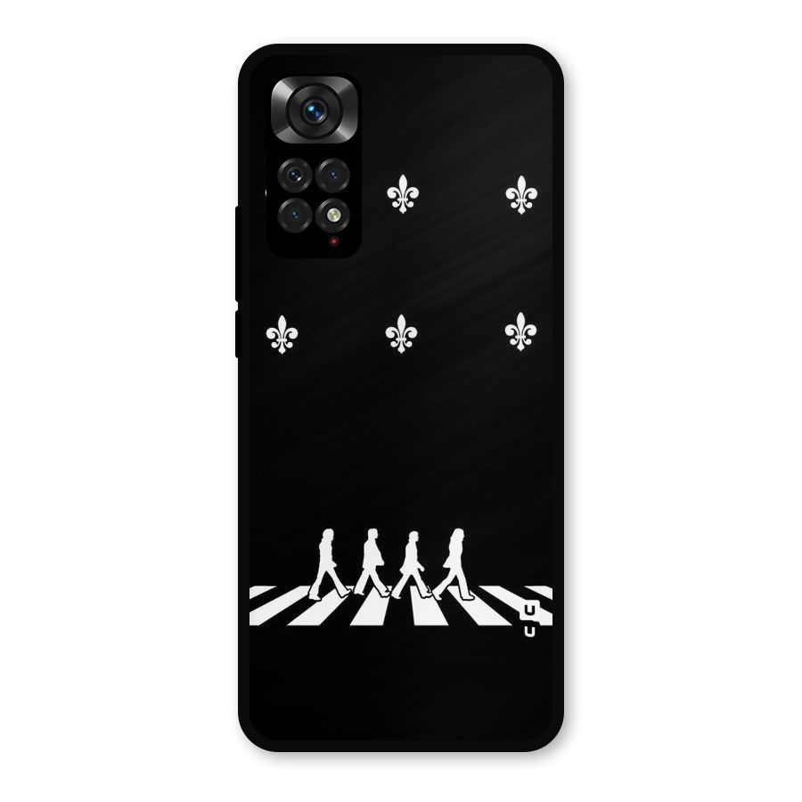 Walking Four Metal Back Case for Redmi Note 11