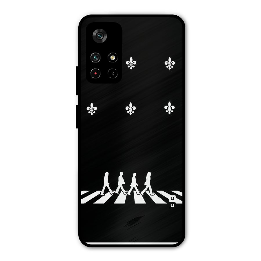 Walking Four Metal Back Case for Redmi Note 11T 5G