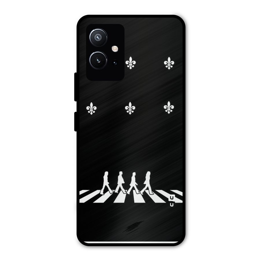 Walking Four Metal Back Case for Vivo T1 5G