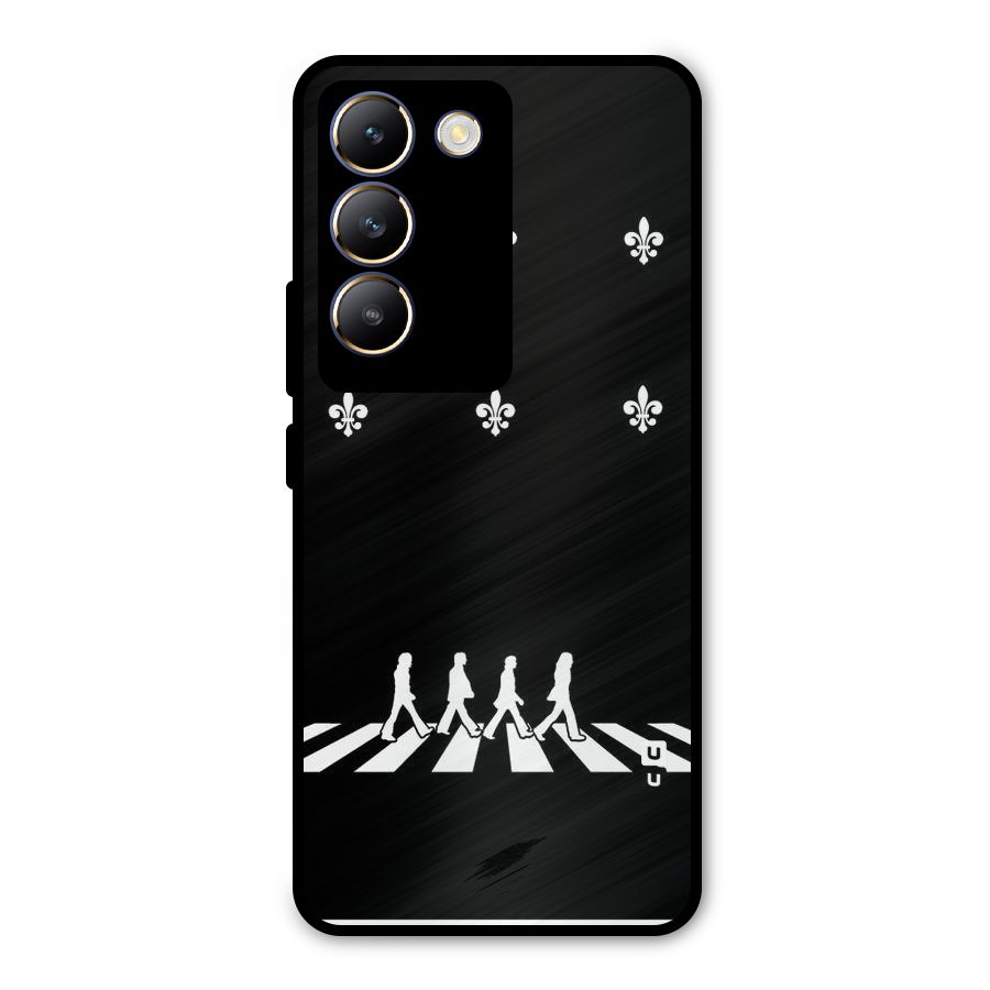 Walking Four Metal Back Case for Vivo T3 5G