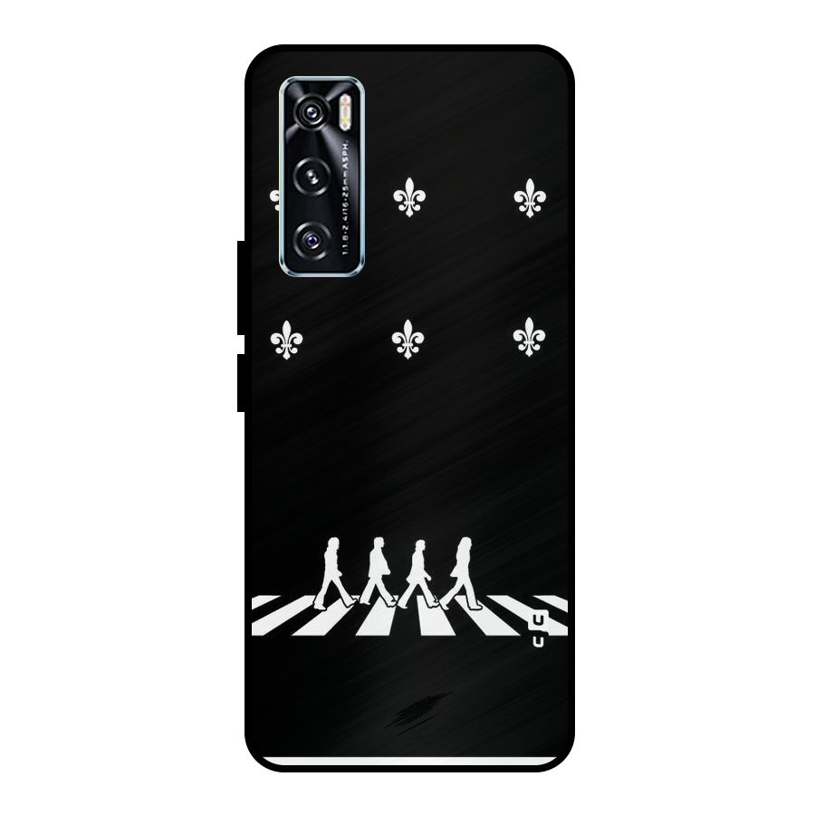 Walking Four Metal Back Case for Vivo V20 SE