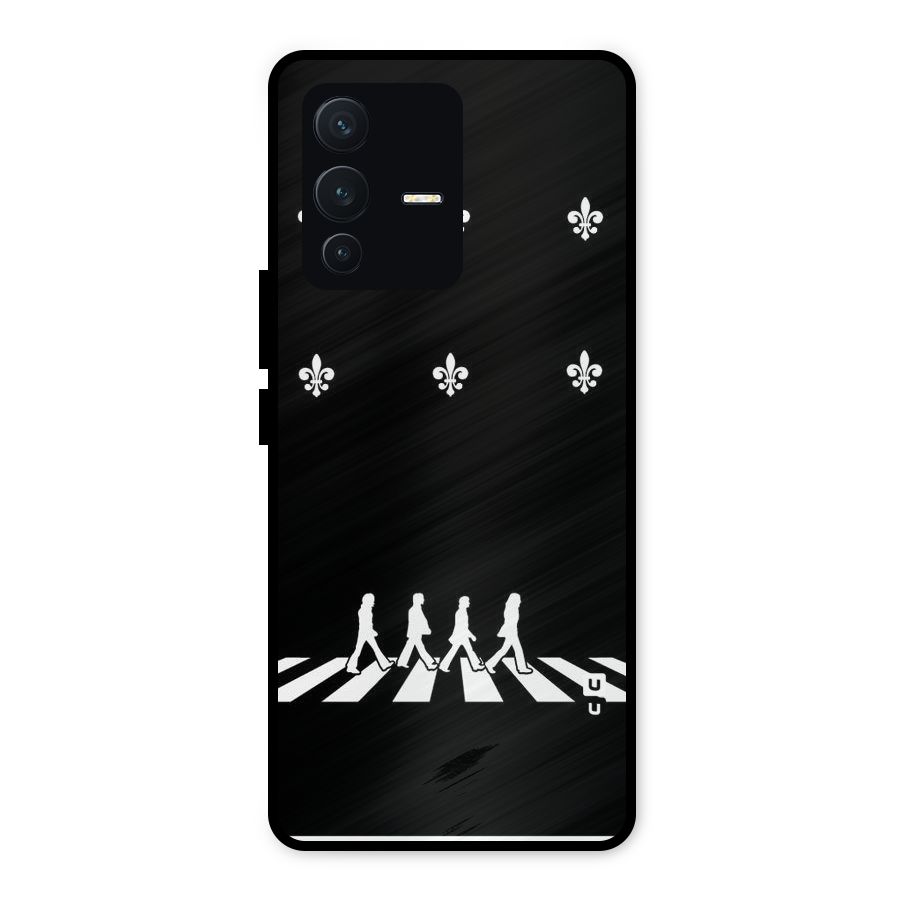 Walking Four Metal Back Case for Vivo V23 5G