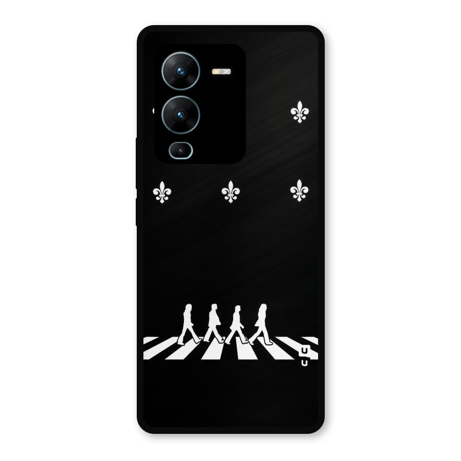 Walking Four Metal Back Case for Vivo V25 Pro