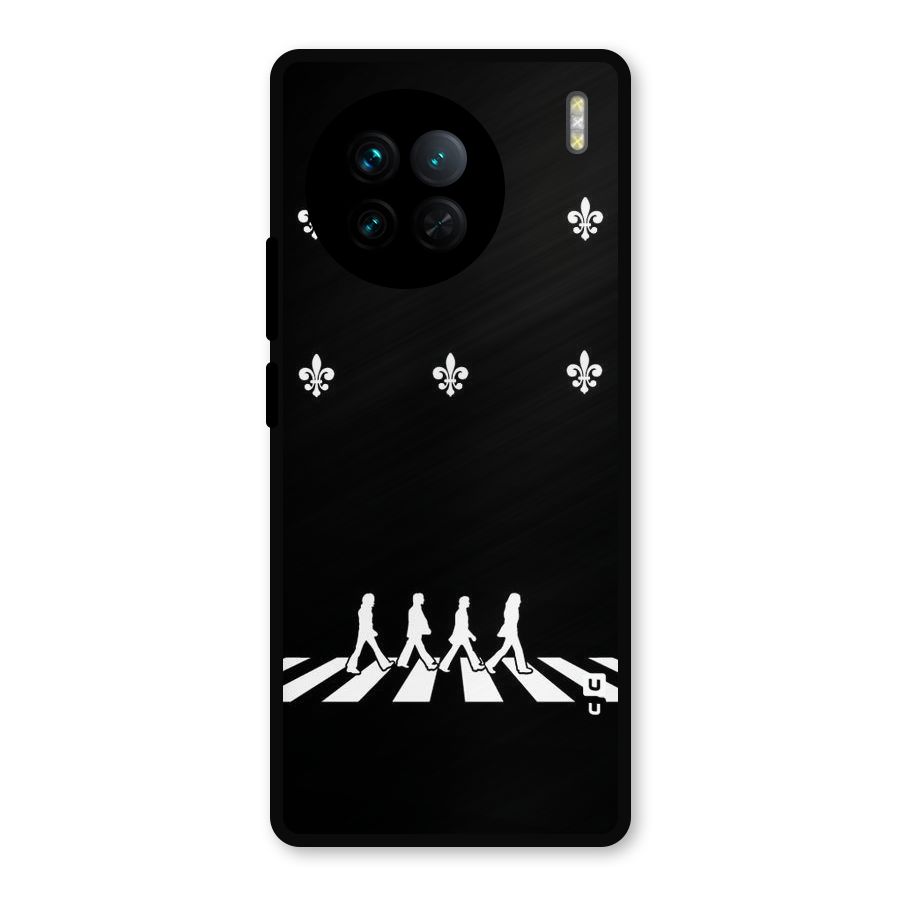 Walking Four Metal Back Case for Vivo X90